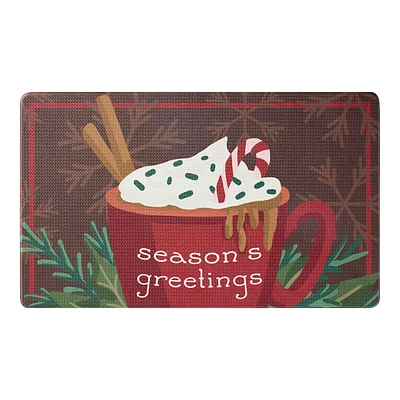 Season's Greetings Hot Cocoa Doormat, 18x30