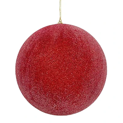 Classic Christmas Red Beaded Ball Ornament