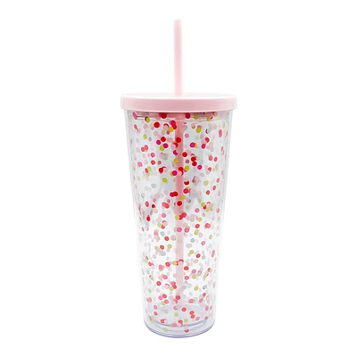 Confetti Travel Tumbler, 24oz