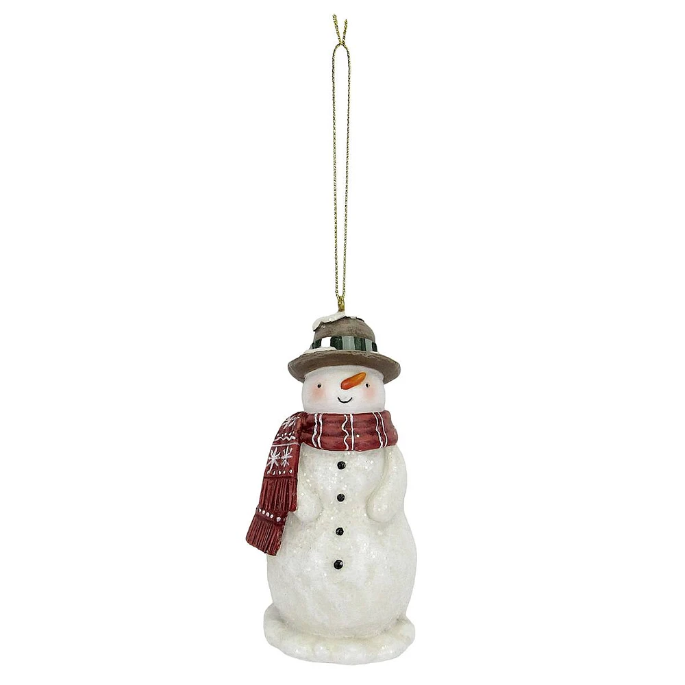 Snowman Ornament, 5"