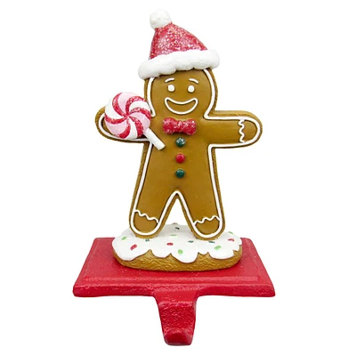 Gingerbread Boy Stocking Holder, 6"