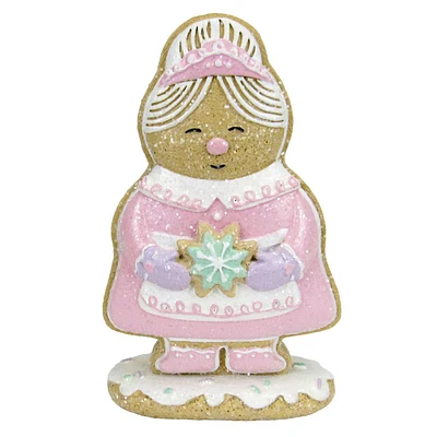 Mrs. Claus' Bakery Pink Gingerbread Mrs. Claus, 5"