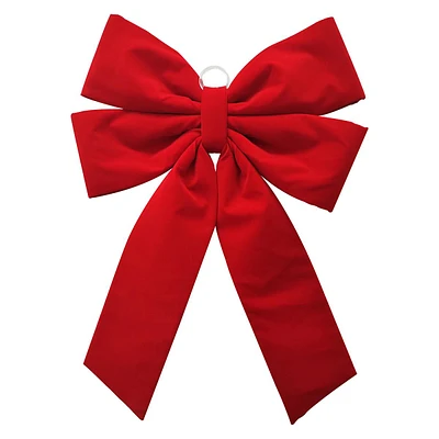 Classic Christmas Red Outdoor Christmas Bow, 24x36