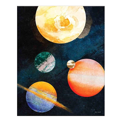 Outer Space Textured Canvas Wall Art, 16x20