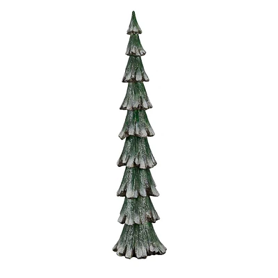 Green & White Glitter Tree, 20"