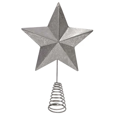 Metal Star Tree Topper, 13"