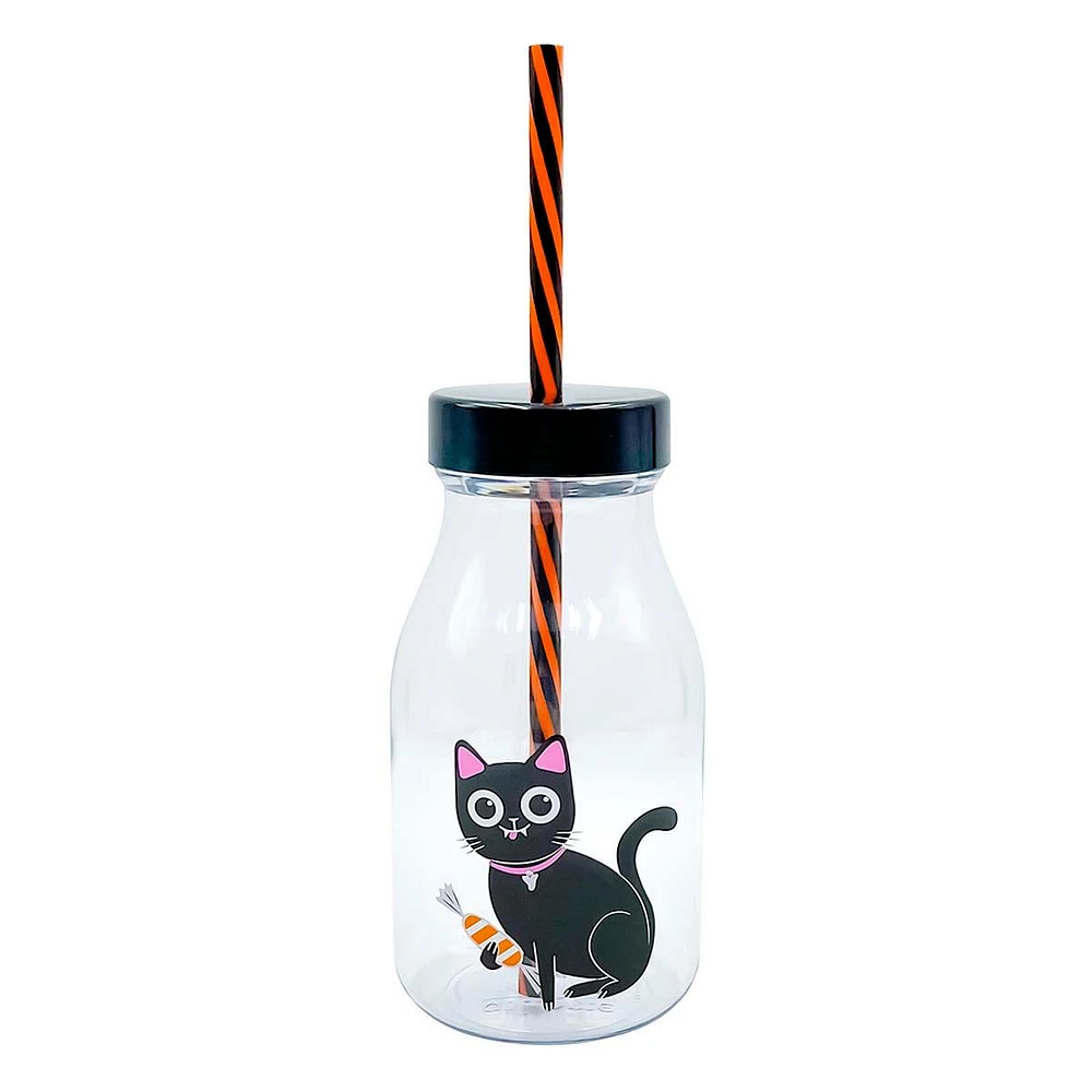 Black Cat Milk Bottle, 13oz