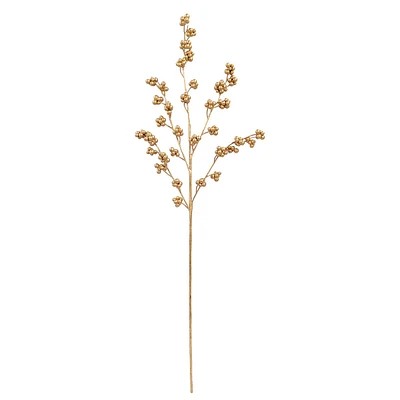 5-Branch Gilded Berries Stem, 30"