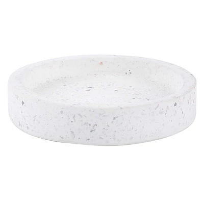 Speckled Circular Marble Trinket Tray, 5"