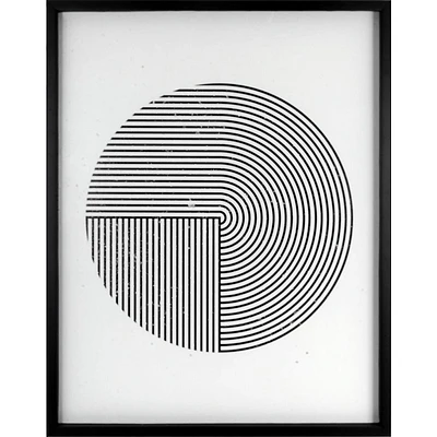 Geo Circle Lines Framed Wall Art, 23x29