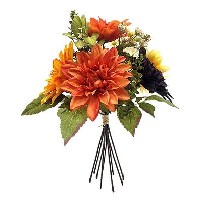 Dahlia Mix Fall Bouquet, 17x10