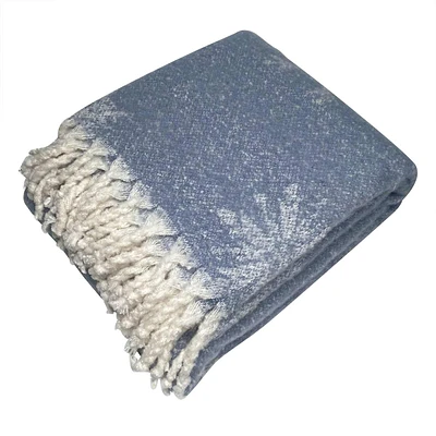 Snowflake Boucle Woven Throw Blanket, 50x60