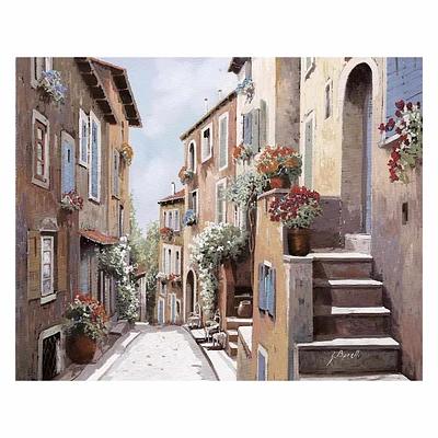 Framed Haut De Cagnes Light Embellished Canvas Wall Art, 30x40