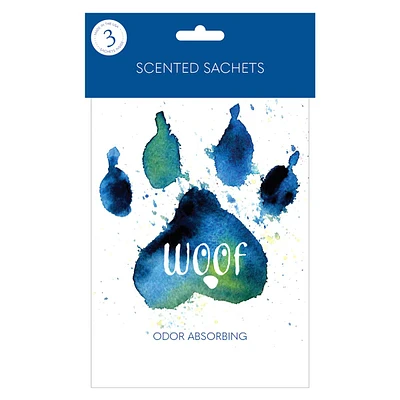 3-Pack Blue Woof Scented Sachets