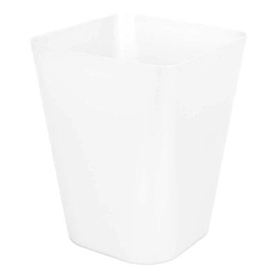 Clear Square Rim Wastebasket, 11.8"