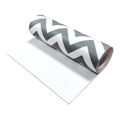 Grey & White Chevron Shelf Liner, 12x300