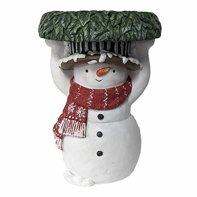 White Snowman Stool, 16"