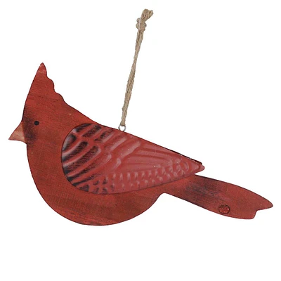 Red Cardinal Bird Ornament, 4.5"