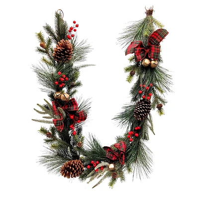 Mixed Pine/Berry/Pinecone Garland