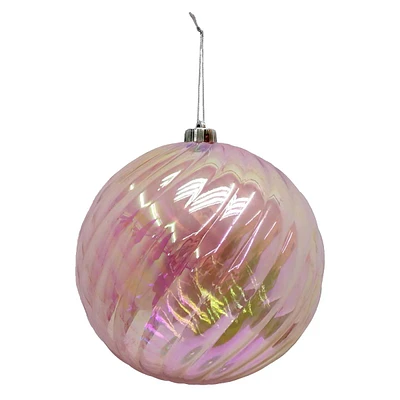 Pink Ball Ornament, 8.5"