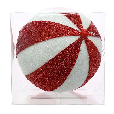 Red & White Large Ornament, 7.7"