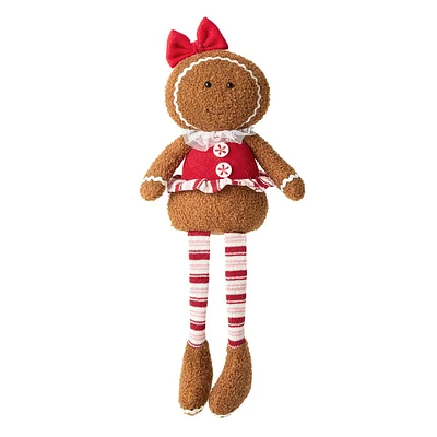 Gingerbread Girl Shelf Sitter, 22"