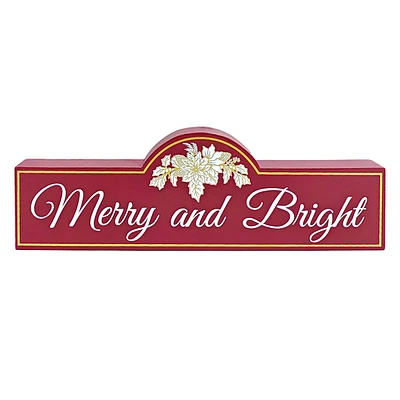 Providence Merry & Bright Table Sign, 11"