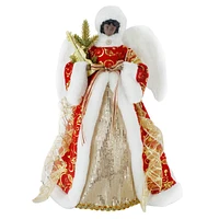 Classic Christmas Angel in Red Dress, 18"