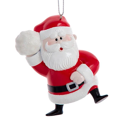 Rudolph The Red Nosed Reindeer Santa Ornament, 3.5"