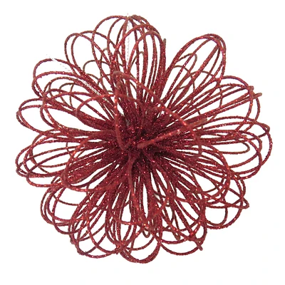 Red Snowflake Ball Ornament