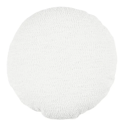 Crosby St. Soft Textured Boucle Round Throw Pillow