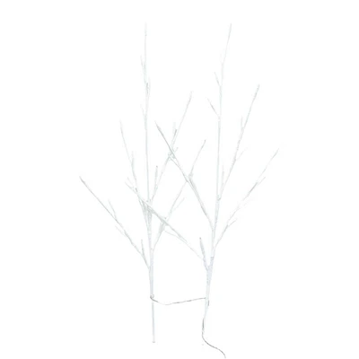 Set of 2 Battery Operated Warm White LED Light Branches, 26"