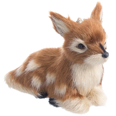 Plush Fox Ornament, 2"