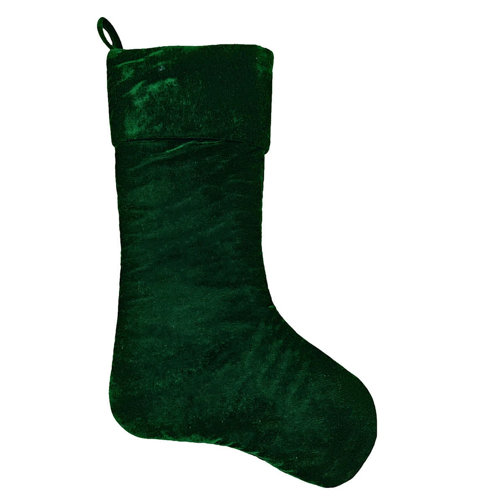 Classic Christmas Velvet Stocking