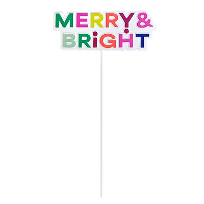 Merry And Bright Pick, 11"