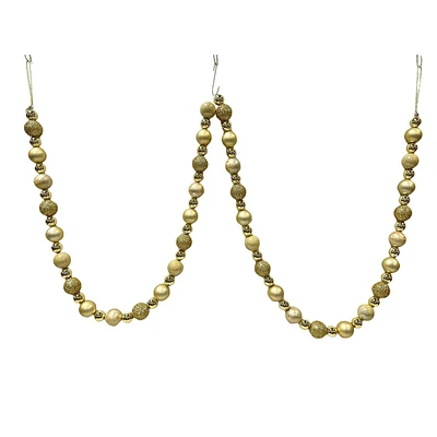 Golden Ornament Garland, 72"