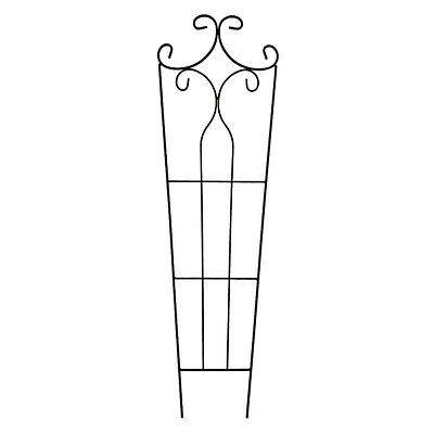 Metal Scroll Top Outdoor Trellis, 36"