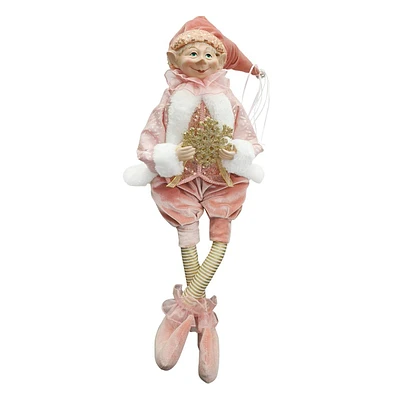 Porcelain Elf Shelf Sitter, 28"