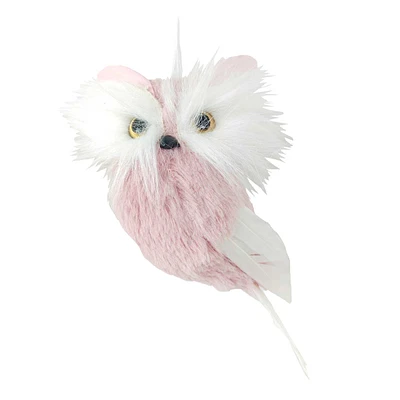 Feather Owl Ornament, 5.5"