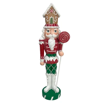 Traditional Gingerbread Nutcracker, 18"