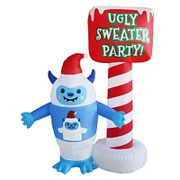 Ugly Sweater Party Penguin Inflatable, 5'