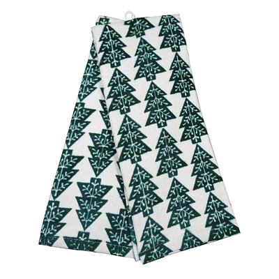 2-Pack Printed Trees Hand Towel Set