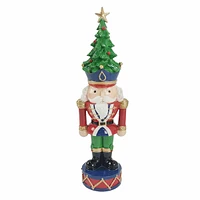 Classic Christmas Red & Green Tree Nutcracker, 10"