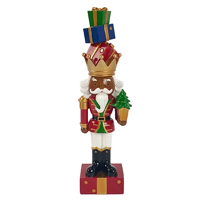 Classic Christmas Gift Stack Nutcracker, 10"