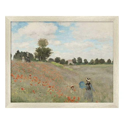 Framed Poppy Field Wall Art, 8x10