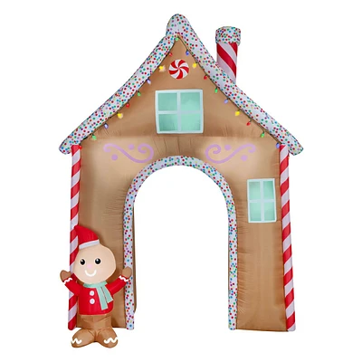 Airblown Gingerbread House Archway Inflatable, 8.5'