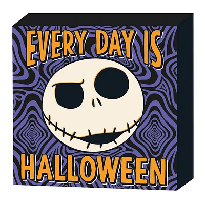 Nightmare Before Christmas Everyday is Halloween Wall Sign, 6"