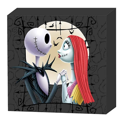 Nightmare Before Christmas Jack & Sally Wall Sign, 6"