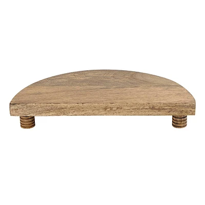 Natural Wooden Half Circle Riser, 14"