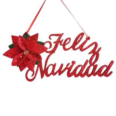 Classic Christmas Feliz Navidad Hanging Decor